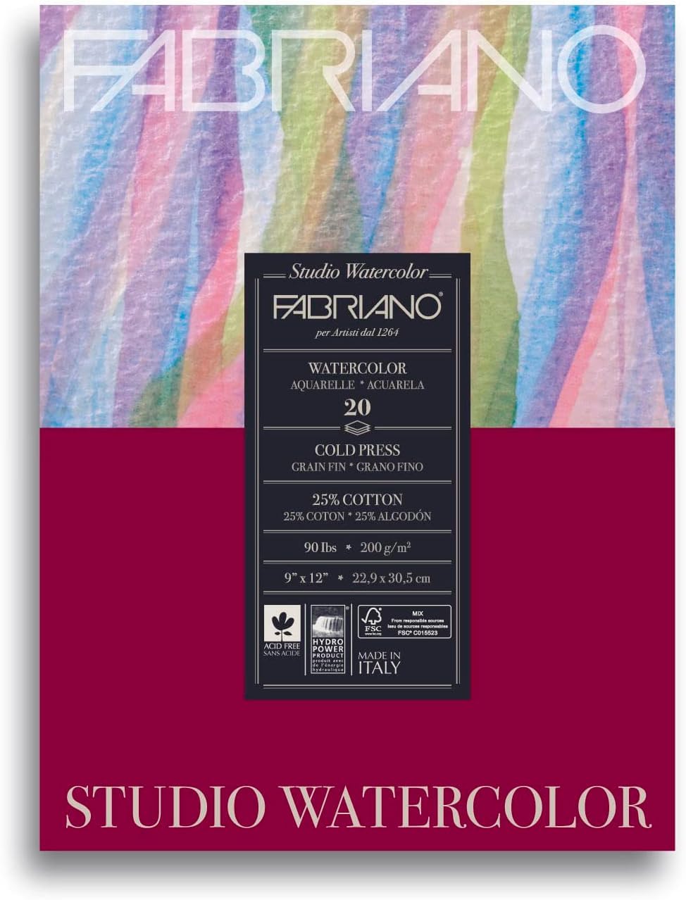Fabriano Art Media Paper, 9 x 12, White