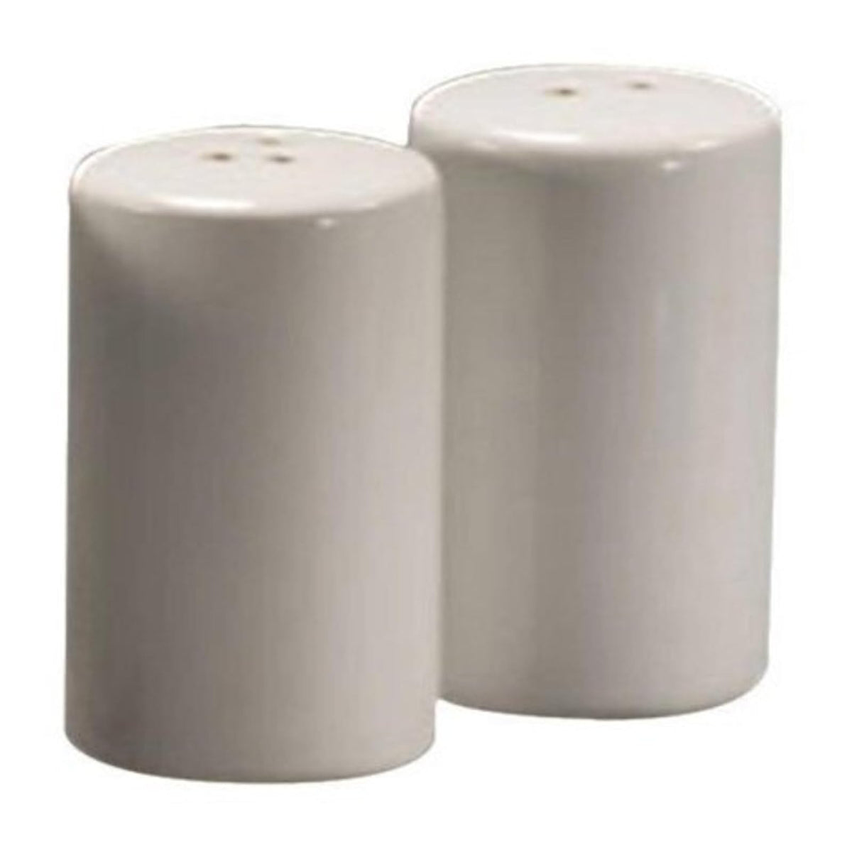 American Metalcraft Round Ceramic Salt & Pepper Shakers (Set of 2)