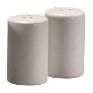 American Metalcraft Round Ceramic Salt & Pepper Shakers (Set of 2)