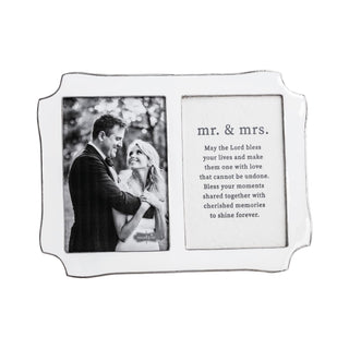 Mud Pie Picture Frame, 7 1/2" x 10", White