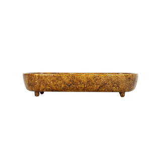 Foreside Home and Garden Tray, 10" x 5" x 2.2", Brass