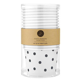 Santa Barbara Design Studio Dishware Bowl, 9-Ounce, Black Dots