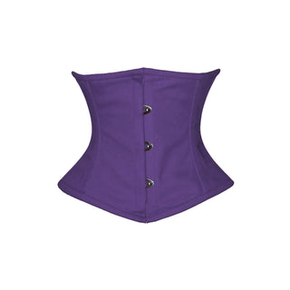 luvsecretlingerie Corset, X-Large, Purple Cotton- (for Short Torso-fit Well for