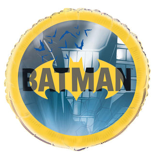 Unique Industries Round Mylar Balloon - 18" | Foil | Batman | Packaged | 1 Pc.