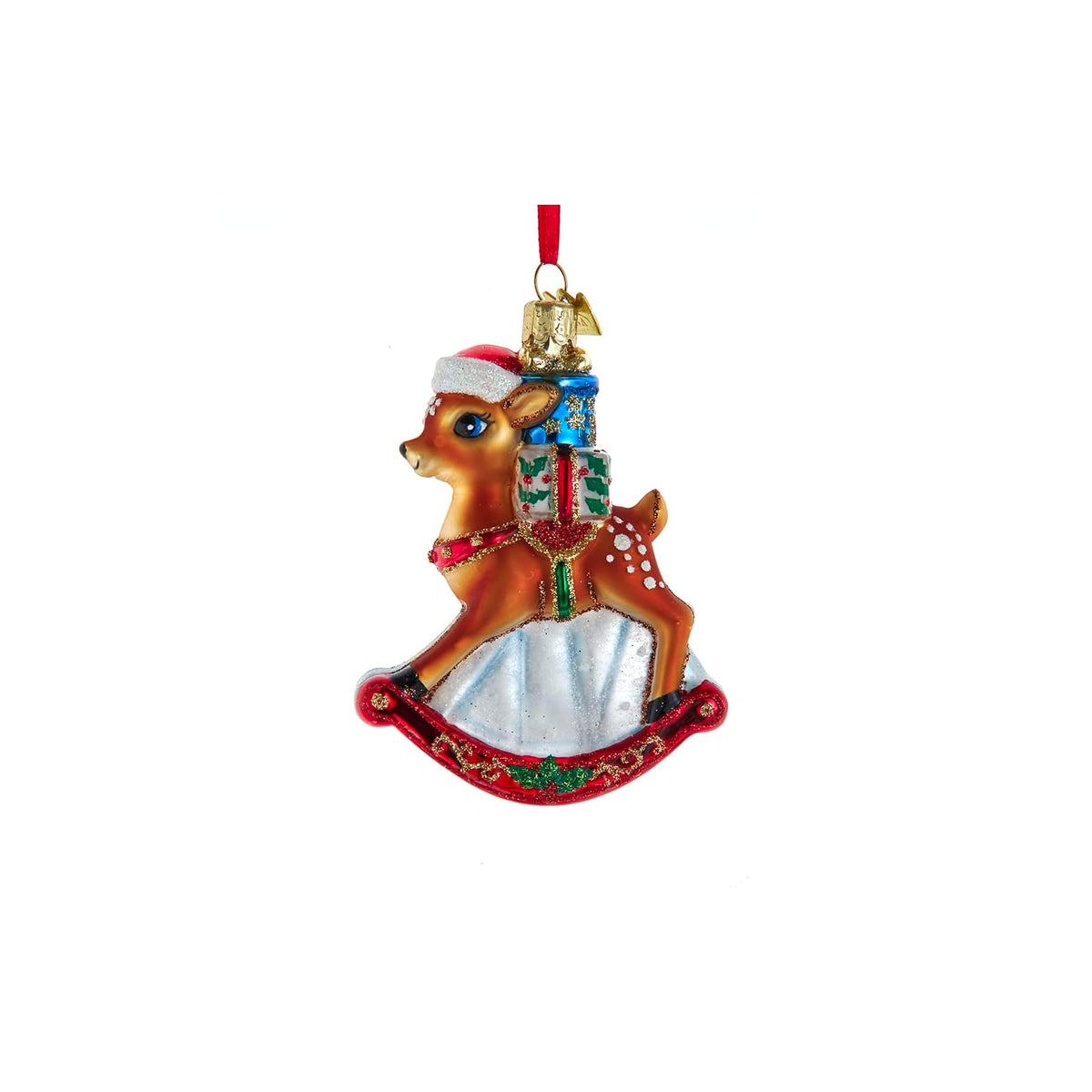 Kurt S. Adler Hanging Ornament, 4.3" x 2.8" x 3.0", Multi Color