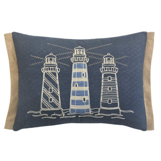 Comfy Hour 18 x 13 Inch Nautical Pillow, Lighthouse Throw Pillow