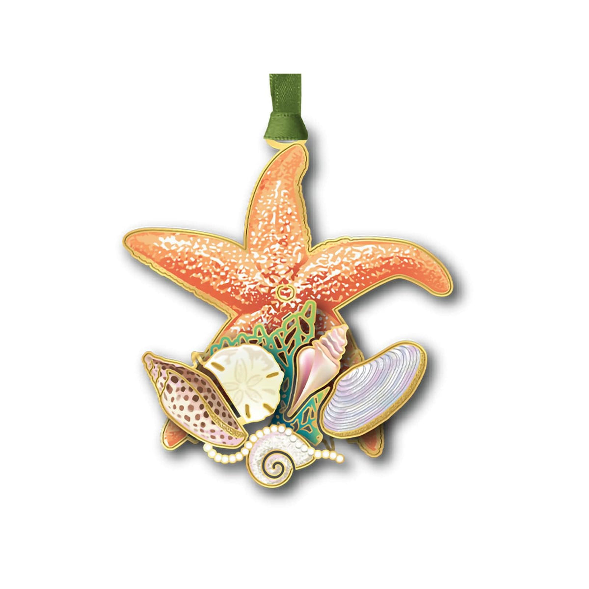 Beacon Design Hanging Ornament, Shells and Starfish
