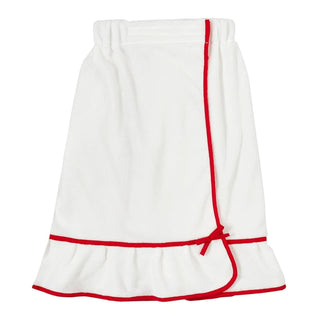 Bella Sleep + Spa Towel, One Size Fits Most, White/Red