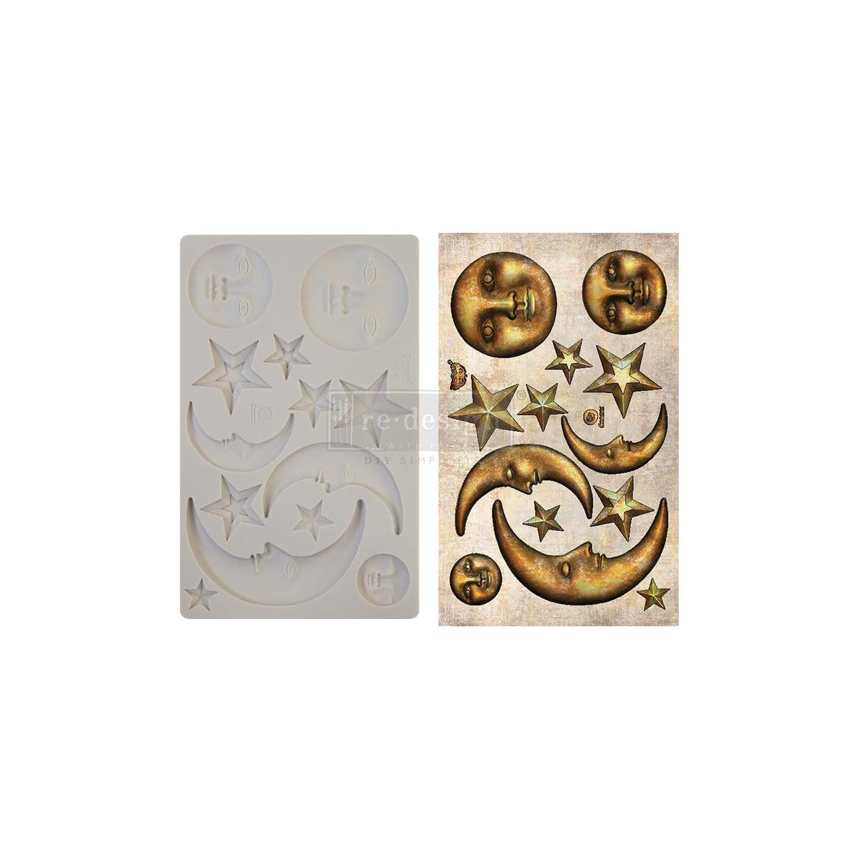 PRIMA MARKETING INC Craft Mold, Finnabair Moulds - Nocturnal Elements - 1 pc, 5x