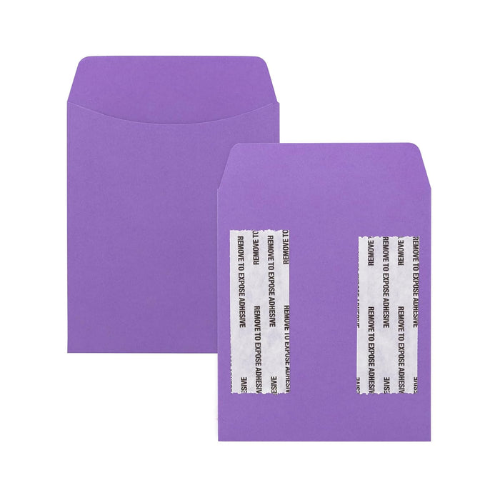 Hygloss Products, Inc Library Card Pockets Perfect for Classroom, Arts & Crafts & Much More-Self-Adhesive-3.5‚Äö√Ñ√π x 5‚Äö√Ñ√π, 3.5" x 5", Violet, 30 Count