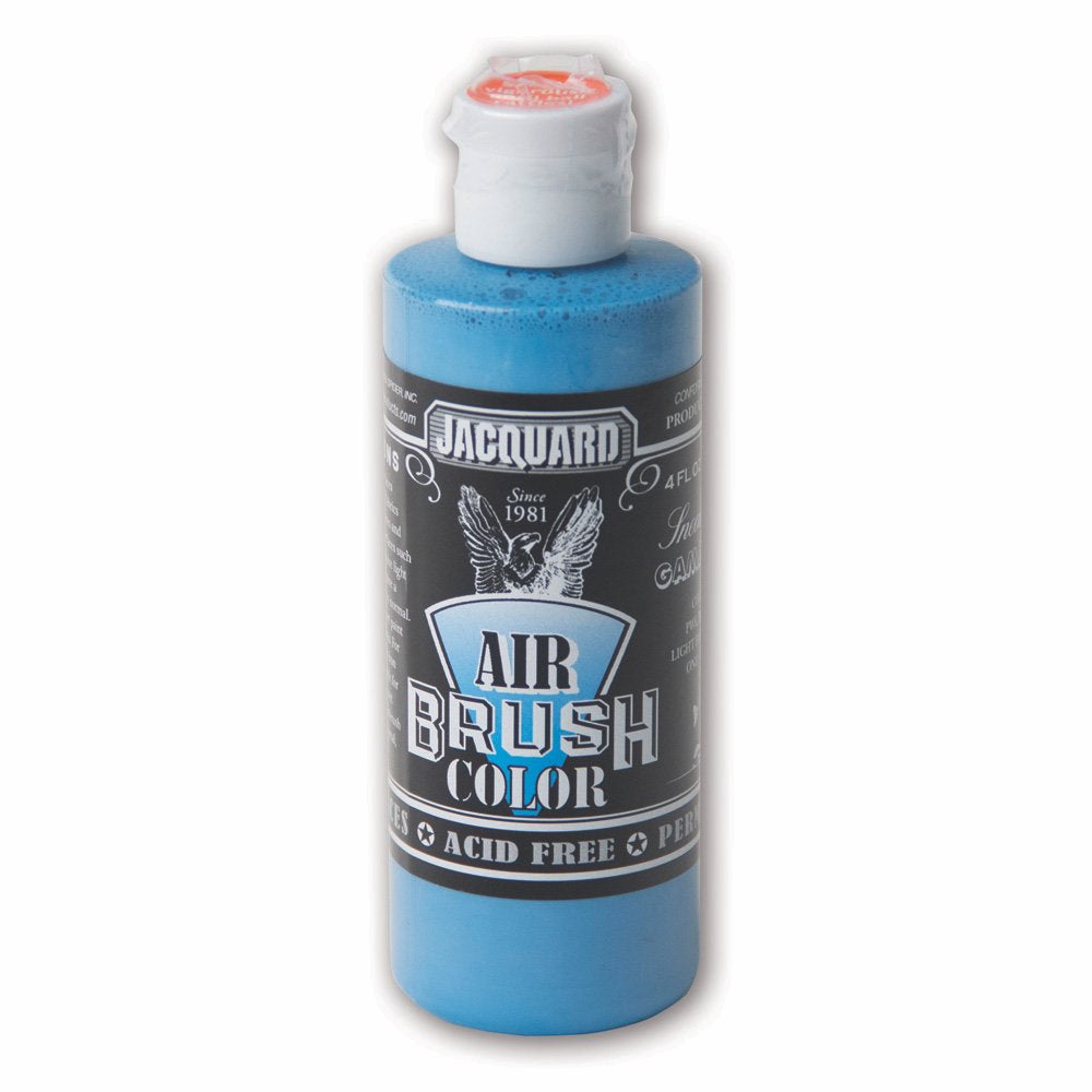Sneaker Series Airbrush Color by Jacquard, Artist-grade Fluid Acrylic Paint, Use on Multiple Surfaces, 4 Fluid Ounces, Gamma Blue
