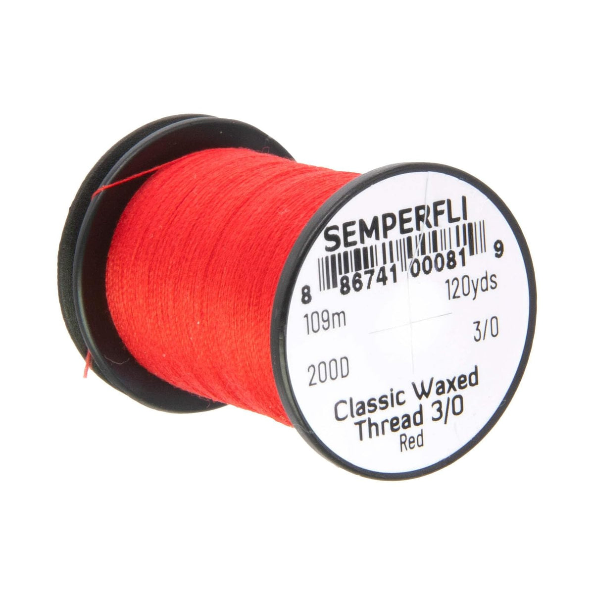 Semperfli Thread Cord, 3/0, Red