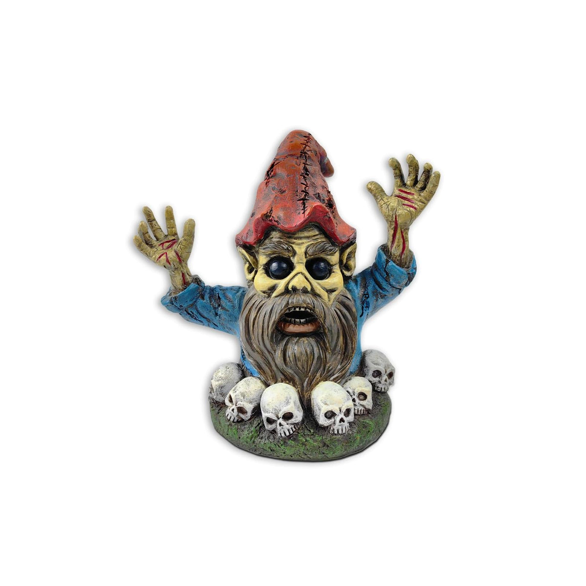 OrnamentallyYou Figurine, 8", Zombie Gnome Garden Statue, 8" Outdoor Halloween F