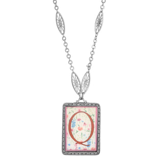 1928 Jewelry Company Necklace, 30"L 1.51"H x 1.1"W, Pink