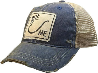 VINTAGE LIFE Hat, Bite Me (Royal Blue), Baseball