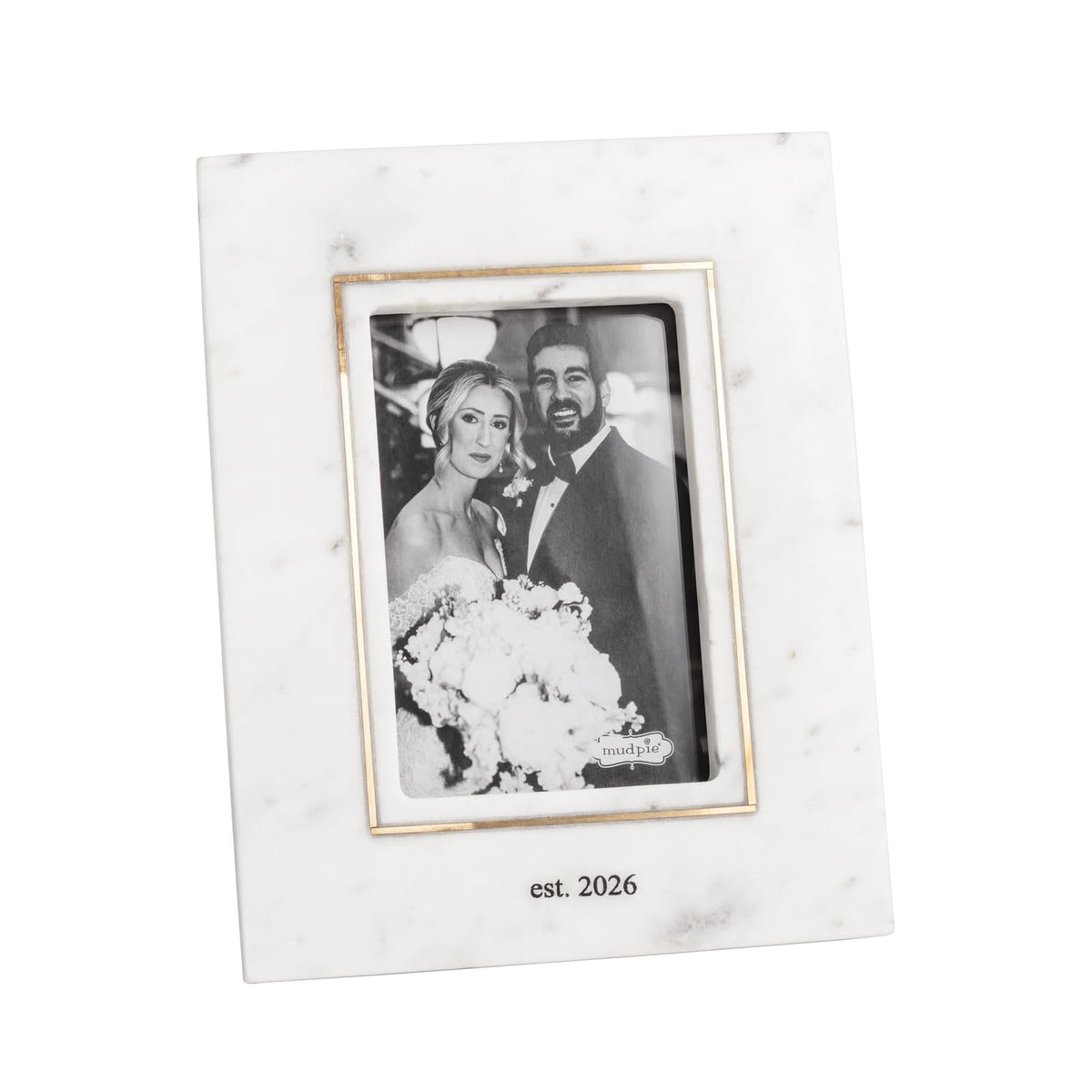 Mud Pie Picture Frame, 9 1/2" x 7 1/2", White