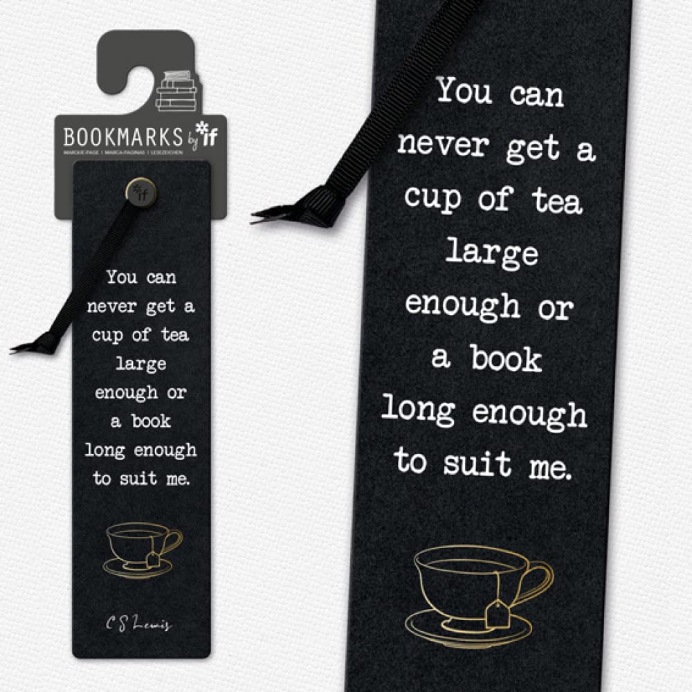 IF Bookmark, Black, Cup of Tea
