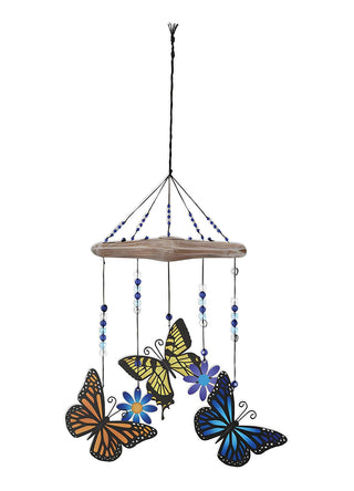 Sunset Vista Designs Butterfly Chime, 10-inch Height, Home Decor, Noisemaker, Outdoor Accent