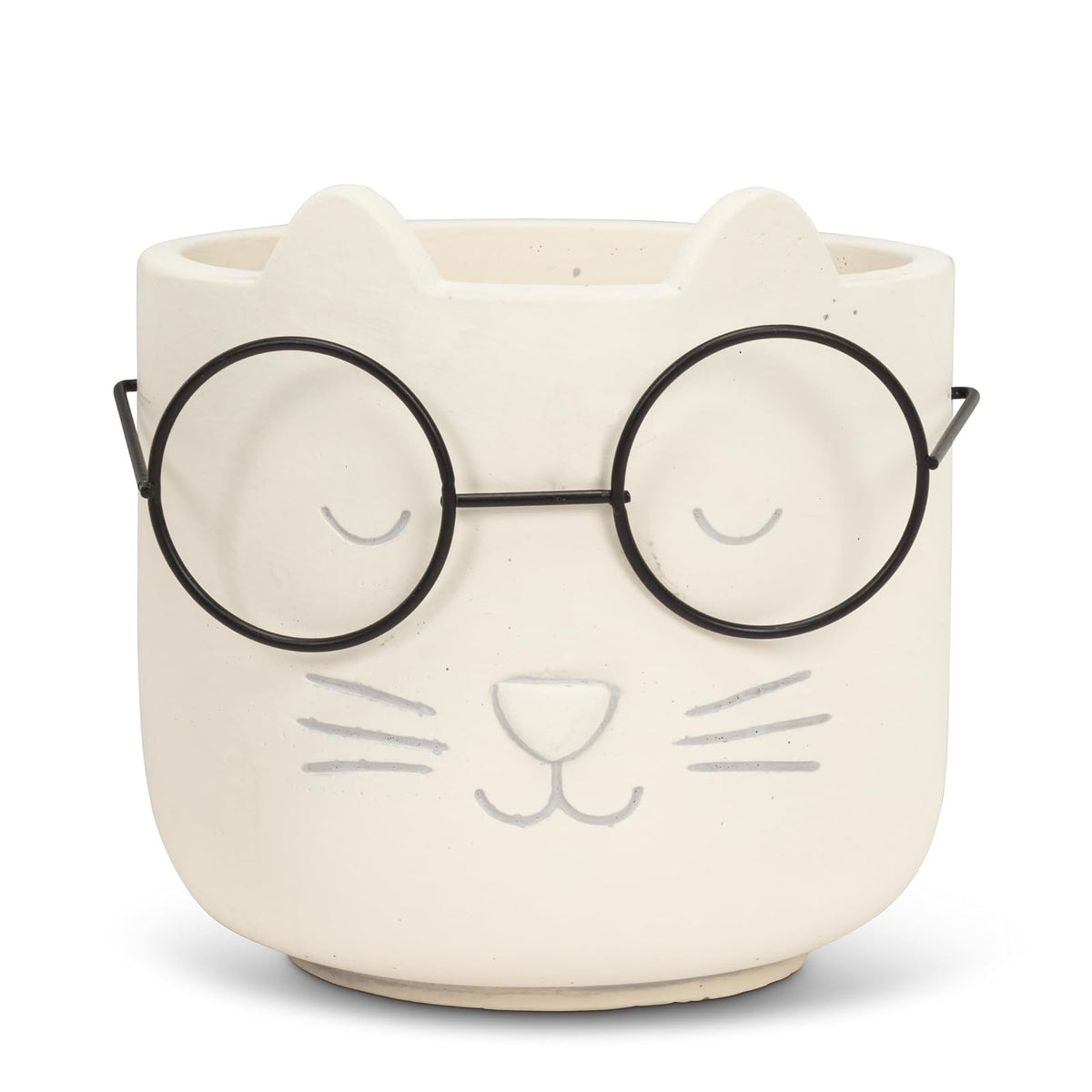 Abbott Collection Planter, 4.5"D, Ivory