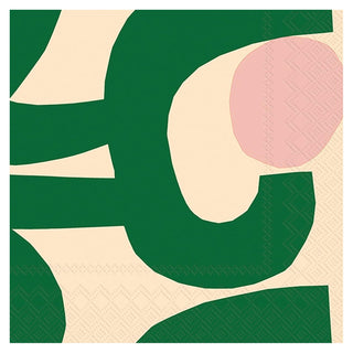 ihr SINCE 1977 Disposable Napkin, 6.5" x 6.5", Seppel (Green)