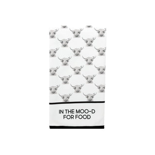 Pavilion Gift Company Towel, 23.75", Black, White
