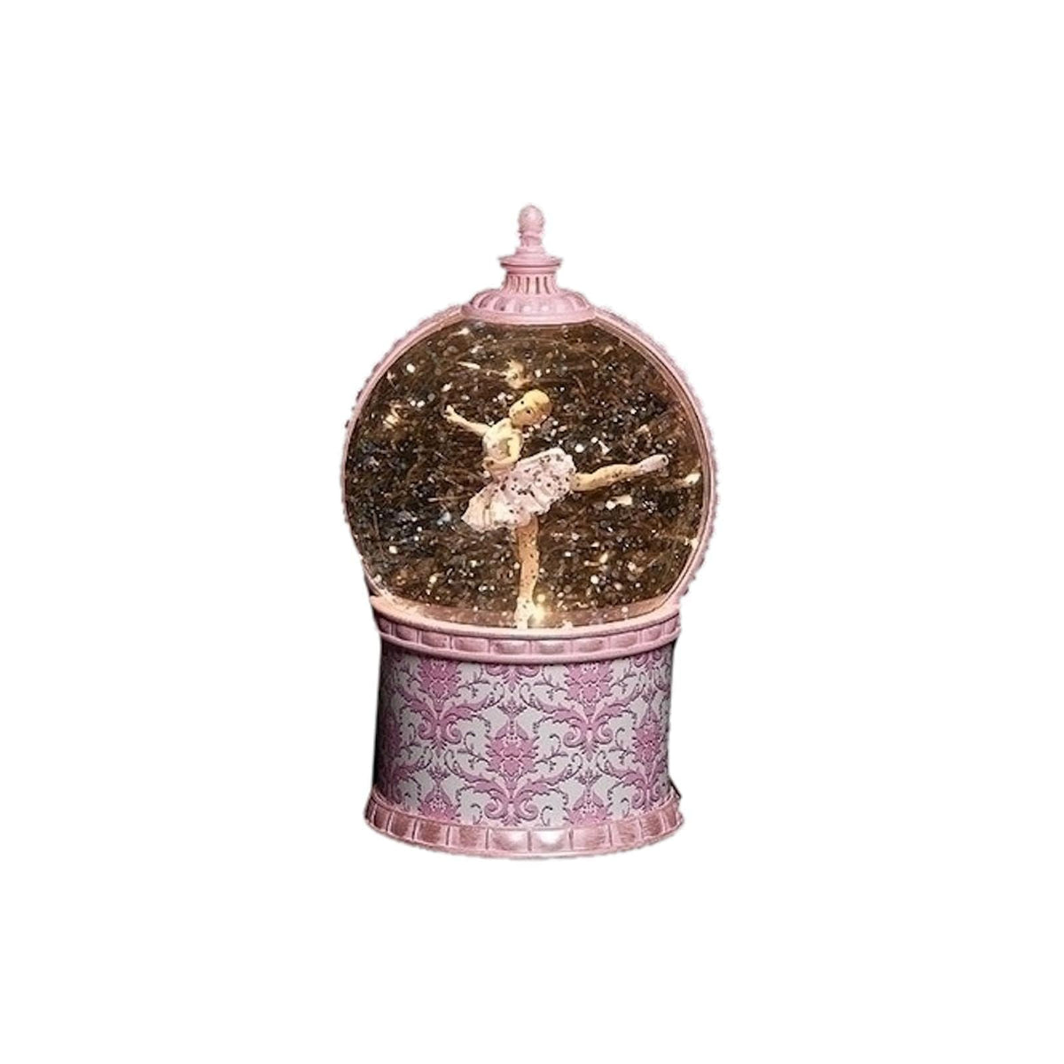 Roman Snow Globe, White, Classic
