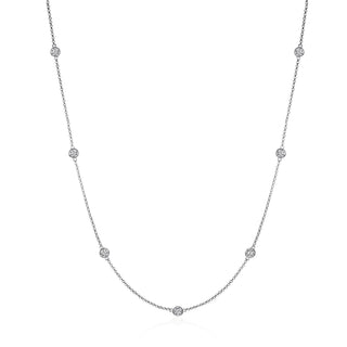 namana Necklace, 80 cm, Silver