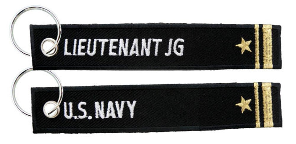 Eagle Crest U.S. Navy / Lieutenant Junior Grade - USN Embroidered Key Chain Fob