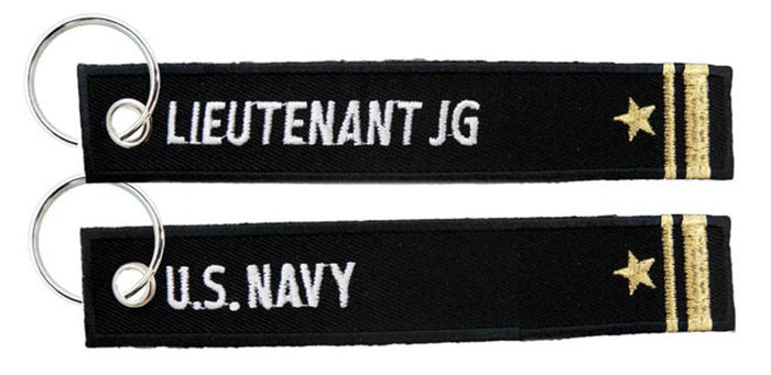 Eagle Crest U.S. Navy / Lieutenant Junior Grade - USN Embroidered Key Chain Fob
