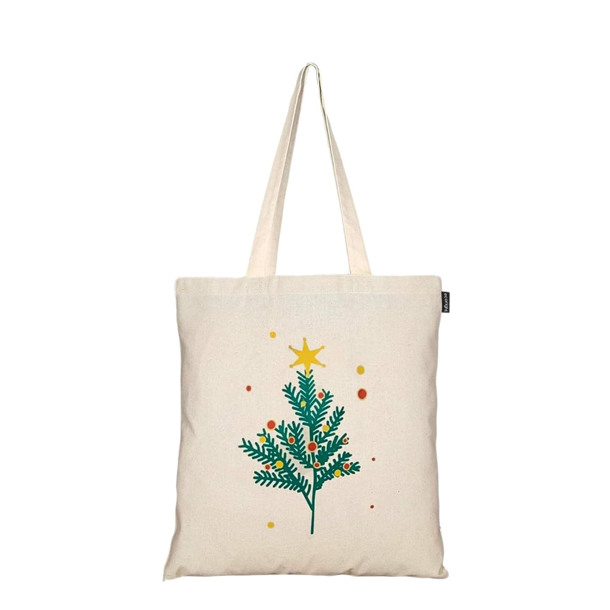 Eco Right Tote Bag, One Size, Natural - Xmas Tree