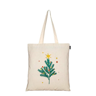 Eco Right Tote Bag, One Size, Natural - Xmas Tree