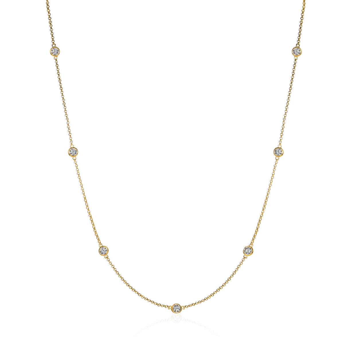 namana Necklace, 31.5 inches, Gold