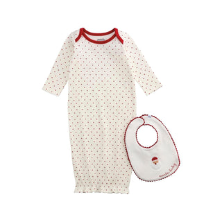 Mud Pie Food Bib, 0-3 Months, White