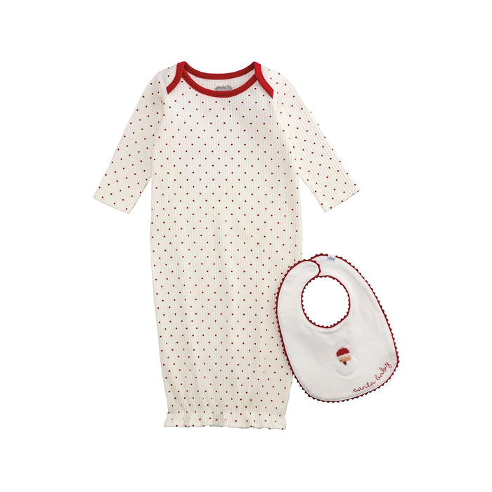 Mud Pie Food Bib, 0-3 Months, White