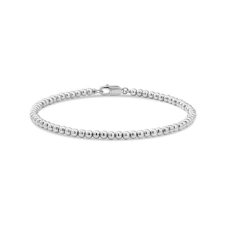 DEVATA Bracelet, M/7.5 Inches, Silver 925/Beaded Ball Chain DRK1215