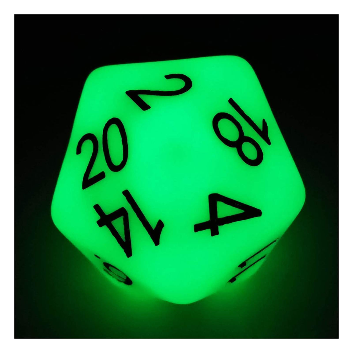 BESCON DICE Game Dice, 38MM, Jade Glow in Dark