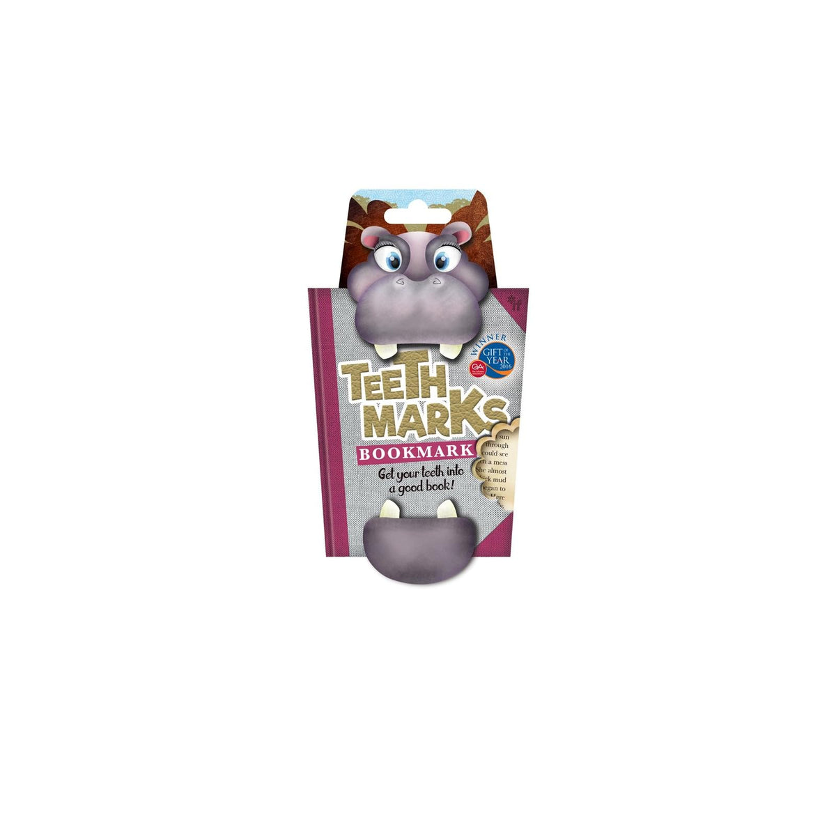 IF Bookmark, Hippo, Multicolor
