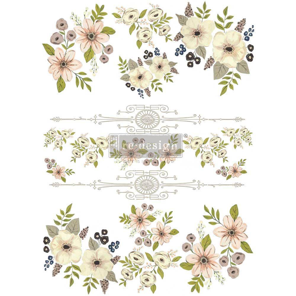 PRIMA MARKETING INC Iron On Transfer Design, Painted Florals, Multi