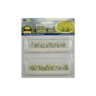 JTT Scenery Products Artificial Plant, 7/8" Height, White,yellow