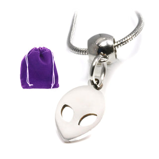 Dave The Bunny Necklace, 22 inches, Silver