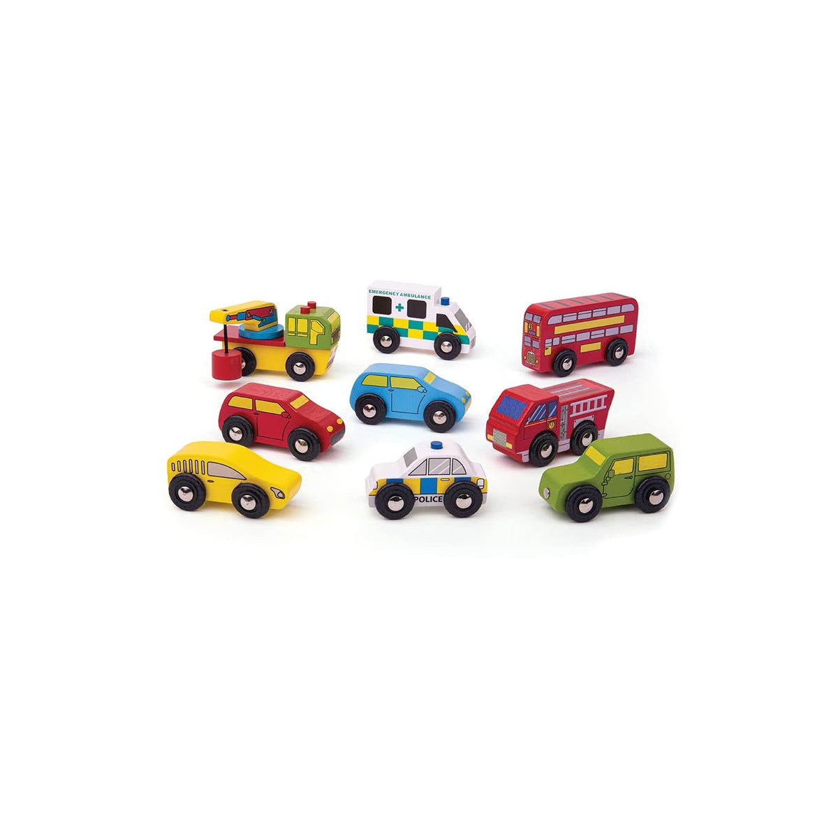 Bigjigs Rail Toy Vehicle Set