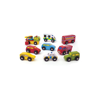 Bigjigs Rail Toy Vehicle Set