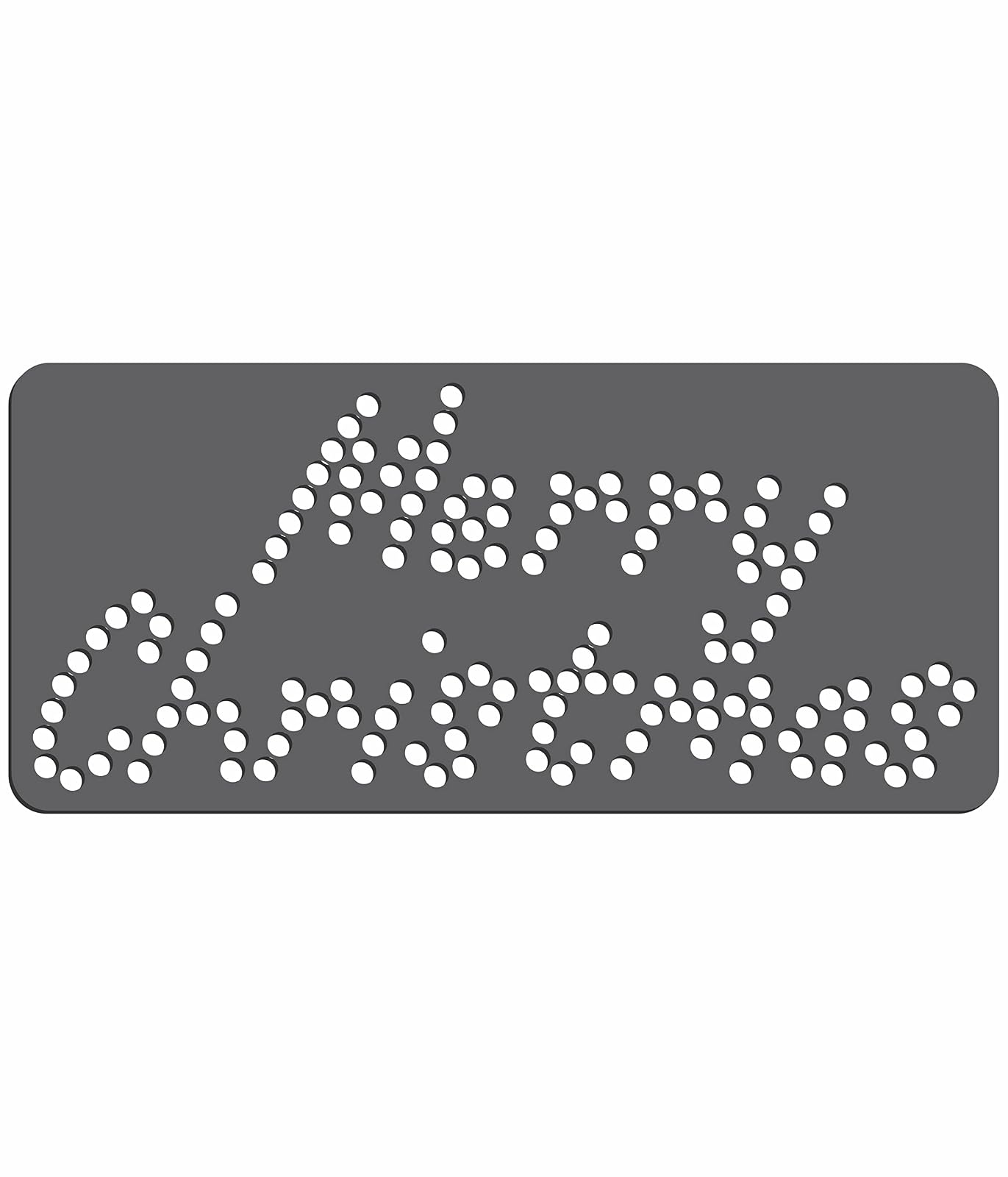 Rhinestone Genie Merry Christmas 6" Magnetic Rhinestone Template, Black