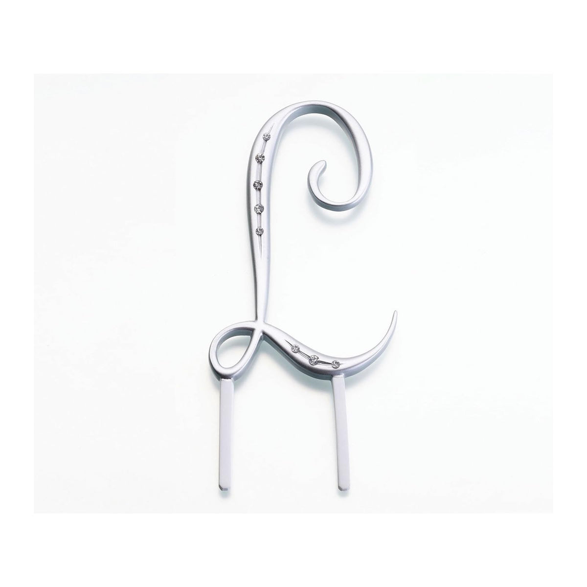 Lillian Rose Cake Topper, 4.5" L, Silver