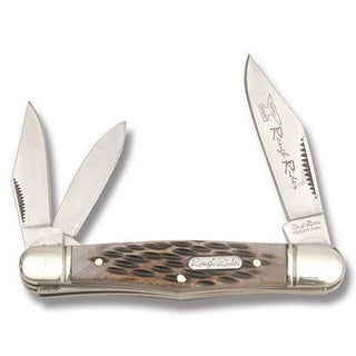 Blue Ridge Knives Rough Ryder Whittler Amber Bone