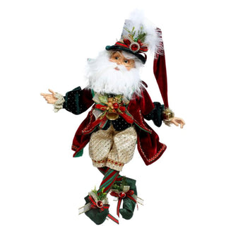 Mark Roberts Figurine, Black, Dark Red, Gold, Green, Christmas Elf