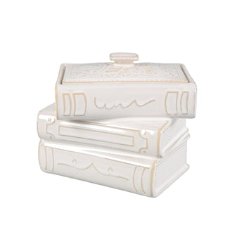 Flora Bunda Storage Box, 6.25", Ivory