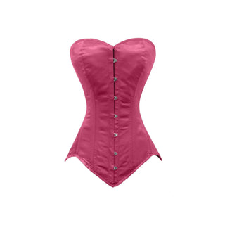 luvsecretlingerie Corset, Small, Maroon Satin (Long Torso-fit Well for 5'10"/178
