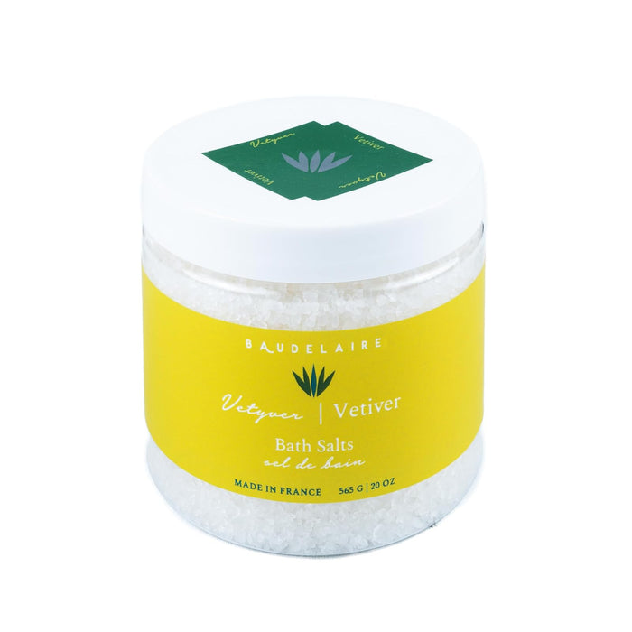 Baudelaire Provence Sante PS Bath Salt Vetiver, 20-Ounce Jar