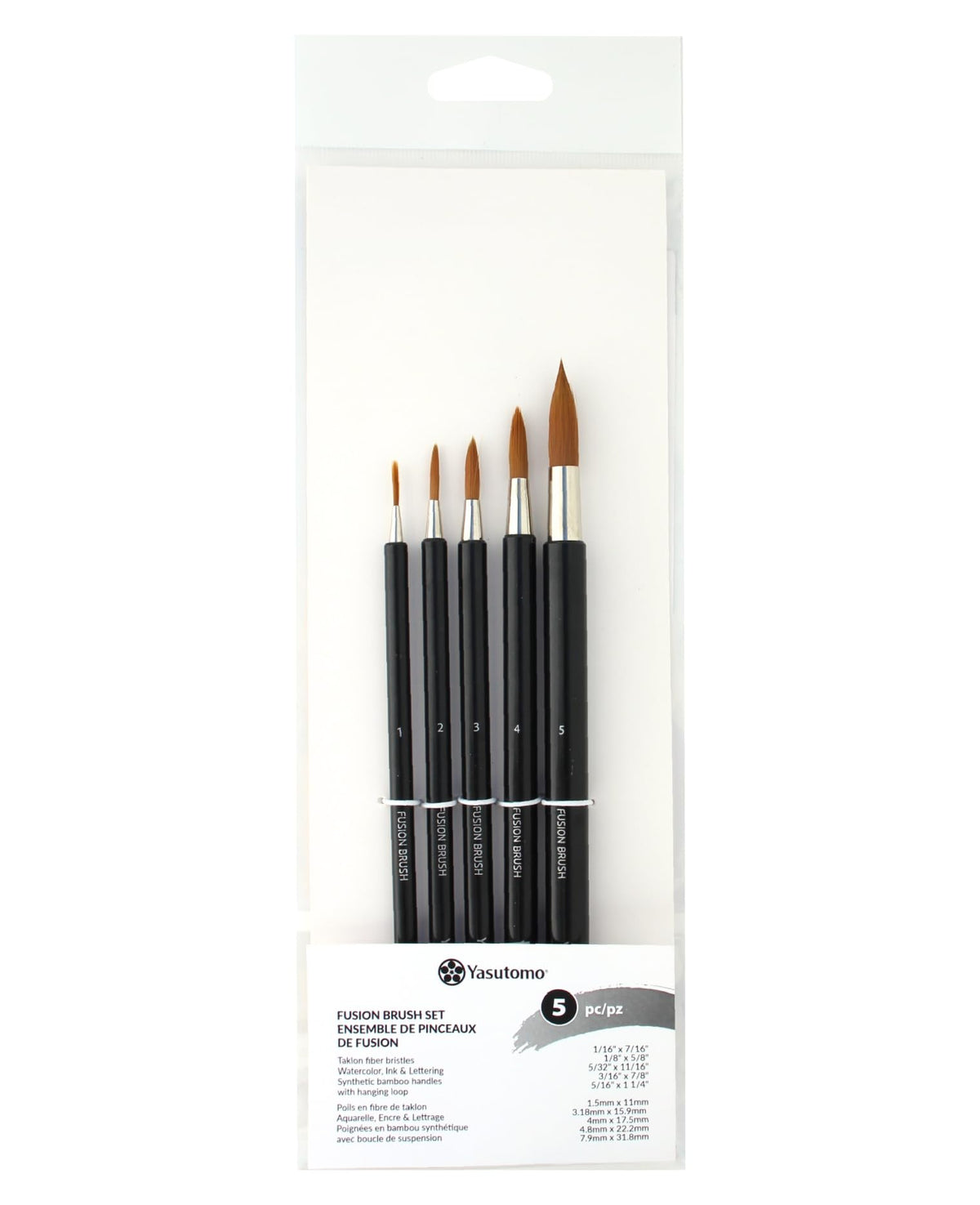 Yasutomo Paint Brush, Assorted, Black